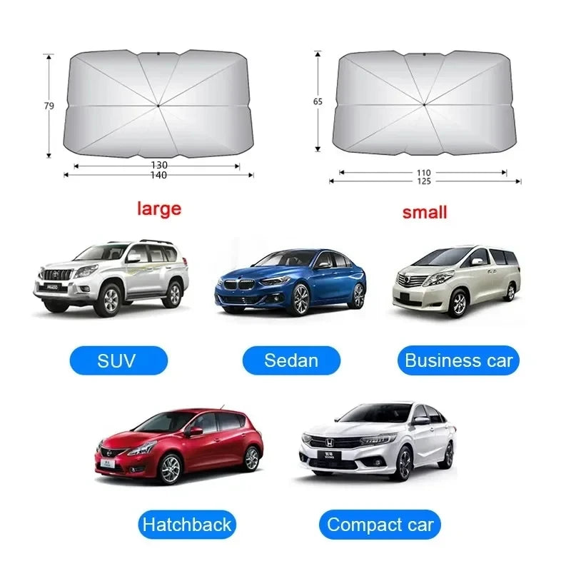 Car Windshield Sunshade Umbrella Foldable Heat Insulation