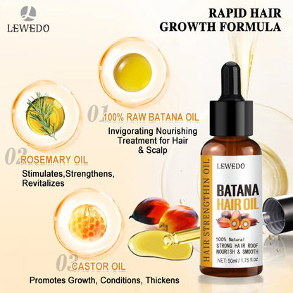 Lewedo Pure Batana Oil – Nourishing Hair Growth & Scalp Care (50ml)