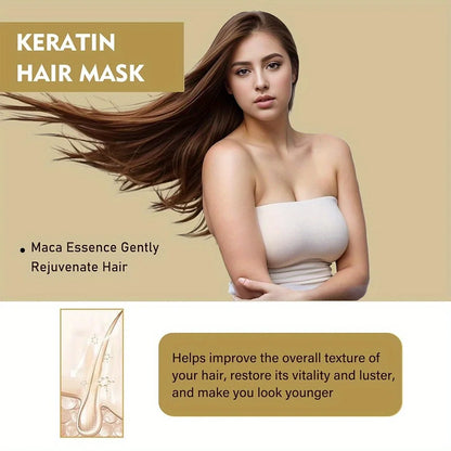 GZE Collagen Keratin Hair Mask | Deep Conditioning Treatment with Argan Oil, Coconut Oil & Shea Butter