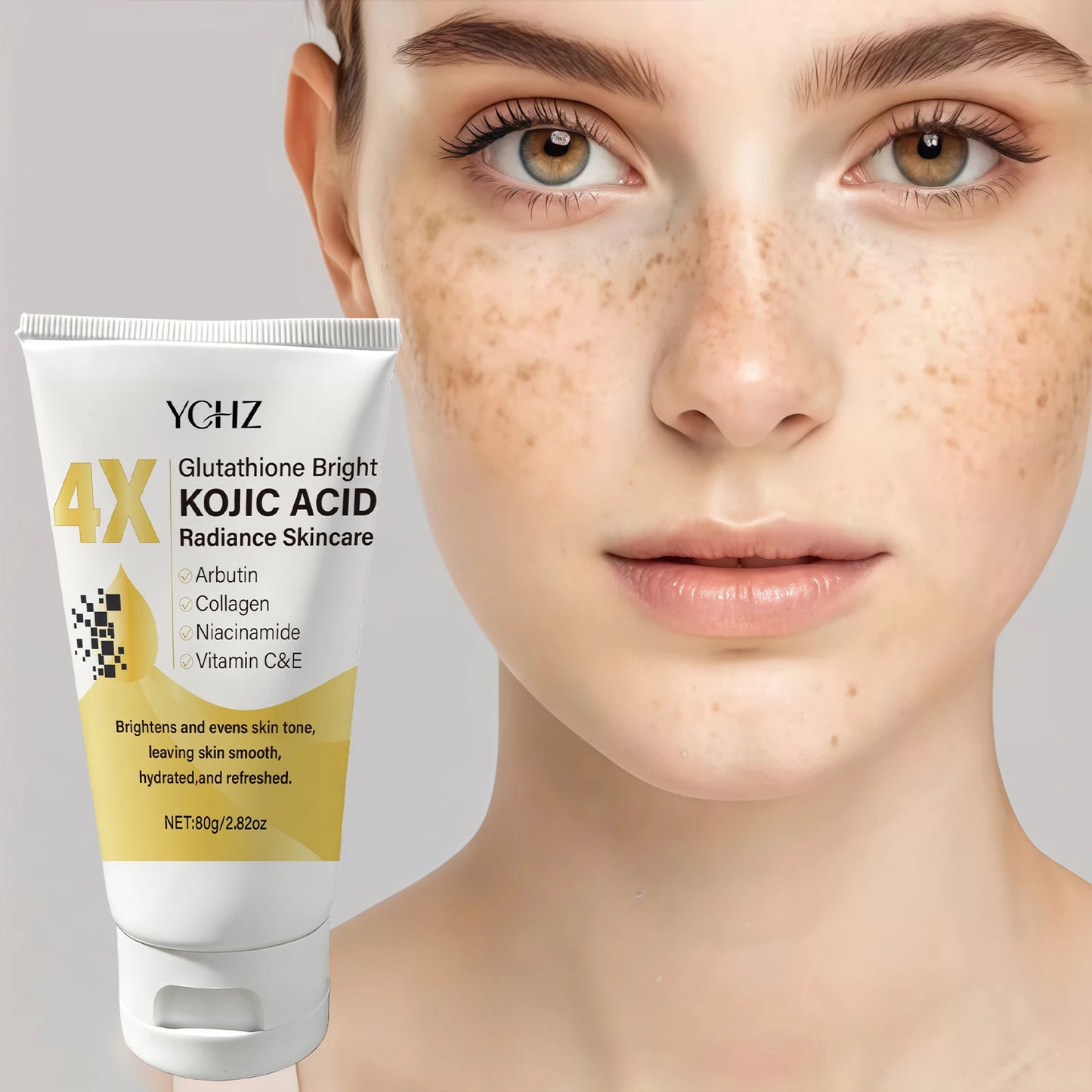 Kojic Acid Face Cream – Brightens Skin Tone, Helps Reduce Dark Spots & Hydrates | Lightweight Day & Night Moisturizer for Women & Men
