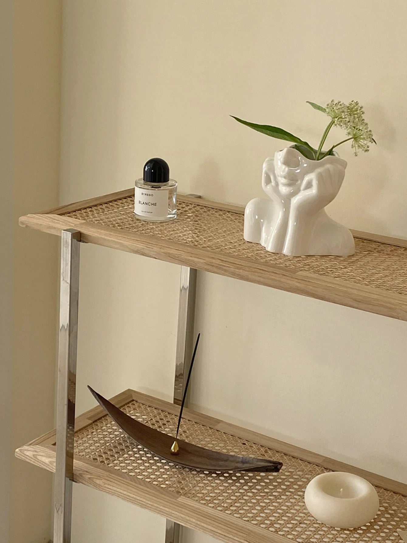 Human Face Makeup Brush Holder & Desktop Organizer