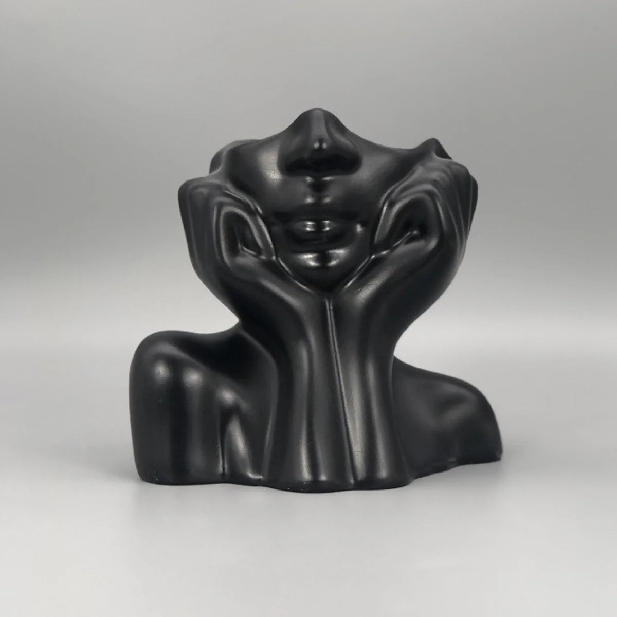 Human Face Makeup Brush Holder & Desktop Organizer