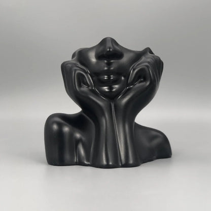 Human Face Makeup Brush Holder & Desktop Organizer