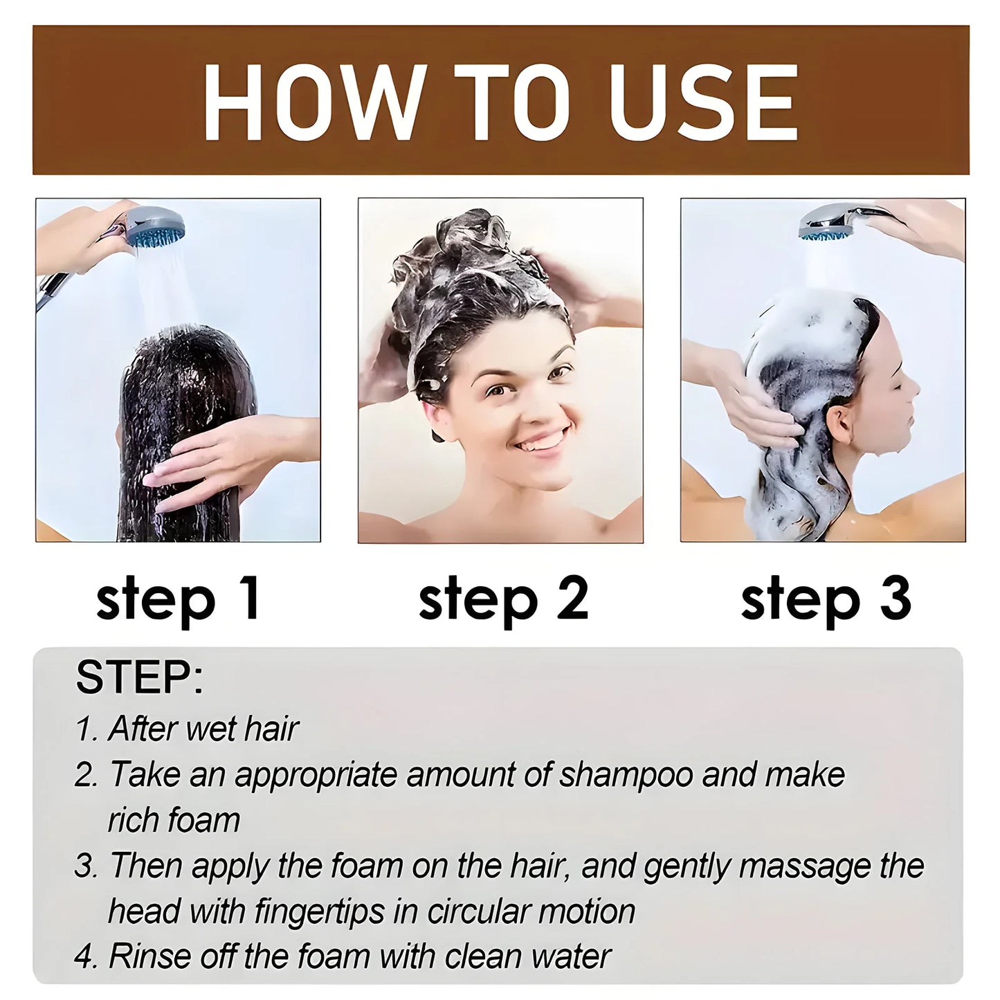 Biotin hair Growth shampoo anti-hair loss treatment for men and women rapid thickening and re-oil beauty health